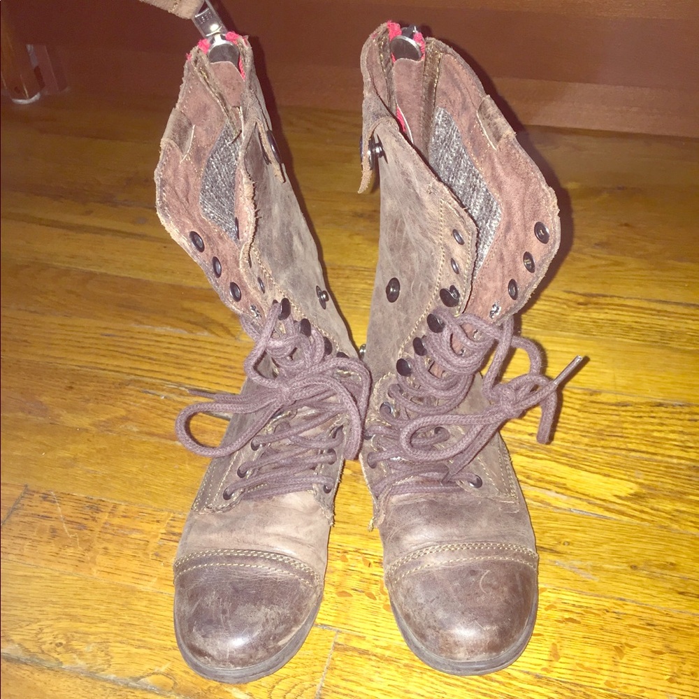 Steve Madden Combat Boots Size 6.5